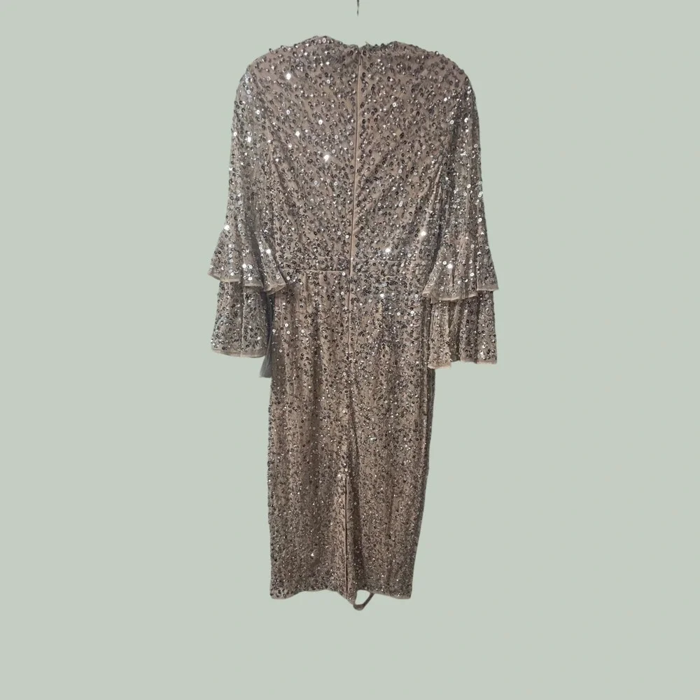 Mac Duggal sequined midi